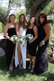 Wore this for my sister's wedding. Her colors were black so we could pick whatever color we wanted. I got so many compliments and it flattered my body type so well!
I am small in the chest and waist by very hippy and it looked so good! - Courtney B.
