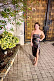 This dress was a hit! I wore it for a semi-formal wedding in Florida and it was the perfect dress for the occasion. I ordered a size X-small and a small. The x-small fit perfectly everywhere but was the slightest bit too tight at the top and I knew would be uncomfortable to dance in. I kept the small and ended up getting it altered which then fit like a glove. So glad I made the purchase. - Rylie S.