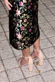I ordered my original size and they fit perfectly. I wore them to a wedding and they were extremely comfortable for the entire evening - dancing and all! - Rylie S.