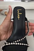 First, I ordered an 8 1/2 (my usual size) and the length of the shoe was too short (a 9 would've worked for length). BUT, the diamond strap that goes across the shoe (see the first picture) was so big that it didn't grip onto my feet, so when I walked in the shoes, it would flop all over the place. So technically a size 9 would've made that strap even bigger. Side note: this is NOT made for people with wide feet (see the second photo). The design is cute but take caution. - Madison P.