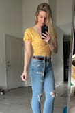 I absolutely love this top! I'm 5'8, 145 lbs, usually between a small and medium- but for bodysuits on Lulus I'm always a M and that's what I ordered and it fits great. Nice material. I hope they come out with more colors/patterns! - Jessica D.
