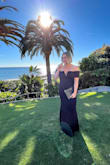 I'm usually a size 10, and have an athletic build. I loved this dress! The fabric is stretchy and comfortable and photographs really well. I had to get it hemmed, but definitely worth it for the low price. Bonus: I wore it to an out of town wedding and this fabric does not wrinkle. - Shannon C.