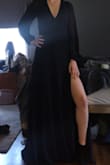 This dress is perfect for a wedding! I loved the slit and it fit great around the waist. I received many complaints about it. I will say like other reviews have mentioned it is a little long so there is a possibly you will need to wear higher heels or get the dress hemmed. Also shipping was fast! I will definitely be back to Lulus for my next dress purchase! - Hannah T.