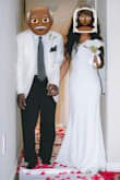 This dress was perfect for my home wedding. I purchased three dresses from Lulus and this was my favorite. I am tall for my size but the dress fit perfectly. I am "between" sizes. Sometimes I'm too big for an XS and too small for a Small but this was perfect. To me, it didn't seem pure white, more of a cream or light ivory. I ended up getting an ivory veil to match because I felt the white veil was too white and didn't match but again it was a home wedding and the lights may have played a big part in that. Some guests agreed the dress was cream/ light ivory, some said it was definitely white. The picture of my grandpa and me is the photographer's picture. The other one was taken with an iPhone (the newest version). I definitely believe it's more of an off white/cream/light ivory combo. But it worked perfectly for me. - Damesha B.