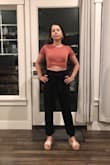 I loved these top it is beautiful and comfy. I bought the XS size and it is perfect on the body. - Sabrina C.