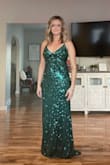 This dress is so amazing!!! I wore it to a large formal event and had girls chasing me down to ask where I got it! All my friends and husband loved this and chose this dress out of 3 others I was considering for the event. It's flattering and hugs all the right places. You will not be disappointed in this dress! - Lindsey H.