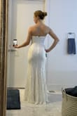 I didn't do a great job with photos, but I do really like this dress. I have a small chest so I'm thinking I'll probably try to buy a strapless bra to wear with this, but I really love the way it makes my other curves look! - Sheryl S.