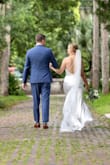 I bought this dress 2 days before my wedding. When it arrived, I tried it on immediately and fell in love! It accentuated everything beautifully. It even held up to the Florida heat in the middle of July. I am so happy I changed my mind at the last minute. This dress is my absolute favorite. - Natalie M.