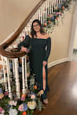 This dress was so flattering and beautiful! I wore it to a friend's wedding as a guest and got compliments all night! For a busty lady, it's always challenging to find a dress that compliments my shape. This dress was the perfect cut! Absolutely love it! - Gina T.