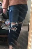 These jeans are true to size and super comfy! - Theresa B.