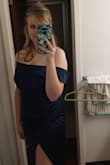 I love this dress! I did the sizing test and it recommended an XL and that is the size that fit. It was perfect and I have no complaints. - Delaney W.