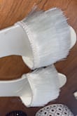 So I'm really sad about these shoes! My last couple of purchases have been a bit of a letdown and I wasn't even worried about these shoes being an issue when I ordered them. But the quality is not great. See for yourself, the tassels are falling off the second I took them out of the box and I'll have to cut some off I guess. I only have a week until I was supposed to wear these so no time to return. - Corche P.