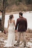 It fit like a glove and I didn't even need to get it tailored at all. Bought it for an elopement-style wedding and it was everything I could've dreamed of, and the price was unbelievable. The dress got a little dirty on the ends after the wedding and so I threw it in the machine on delicate cycle and it came out clean and fine. Amazing quality and so comfortable the entire day! - Heather A.