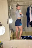 I have been wanting to order these for two summers now and finally did for a Saint Patrick's Day I am going to. I was torn on what size to get and the reviews are all over the place. I hope this review helps someone get their correct size. I had a stylist on here recommend my size. It fits pretty well. A little loose. I probably could've gone with a 26 but I think the 27 is more comfortable honestly. In the pictures on the website, they appear to be a little more cheeky than what they are on me. - Lea S.