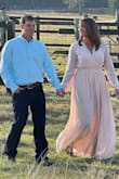 If you want to feel like a Greek goddess, BUY THIS DRESS!!! I wore this for my marriage announcement pictures, and it is STUNNING!!! The medium fit me perfectly. If you're short, you'll have to wear heels or get it hemmed, but the dress itself is absolutely amazing!!! These pictures were from my mom taking pictures while we were getting them done. - Erin C.