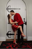 I bought these beautiful red shoes for my Valentines Day engagement photoshoot and they are even more beautiful in person - I love the bow detail that gives them an extra feminine flair. Unfortunately , though, they hurt my feet SO bad. 

Halfway through the photoshoot (only thirty minutes), I was in so much pain, I asked my fiancé to carry me. I kept the shoes with hopes that with insoles and ankle protectors they can be worn again because they really are beautiful. But these could be made so much better with a little cushion and protection under the shoe. - Angelica B.
