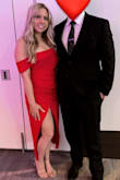 I was looking for a red, sexy dress to wear to an event and boy did I find it. This dress is a SHOW STOPPER! Material is nice, flattering, and wrinkles come out super easy with steam. I got so many compliments on it ALL NIGHT! It's the perfect shade of red and I love the different angles of the dress. The only thing is I originally bought a Medium as that it my normal size for the most part. I could get it on but it was so tight in the chest and hips. I put 32DDD, but I'm actually 32G and have pretty athletic legs. I wish the Large would have been a little tighter at the waist, but it's way more comfortable as is so I'll take it! If you're looking for a sexy dress that will make you feel super confident this is it! - Megan K.