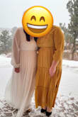 Worn for my winter wedding. Very comfortable and the fit is flattering. It is a little long for my height and even with heels, I should have had it hemmed. Great quality for the price! - Melanie G.