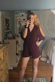Literally my favorite romper ever. Looks gorgeous, especially w/ tan skin and cute wedges. It's so rare to find a romper that fits right- I'm 5'9 and 137lbs with an athletic soccer body. This wasn't too short and had enough coverage. I feel so confident in this! Highly recommend. :) - Cora C.