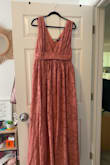 I was so excited about this dress, but it is huge on me. There is a lot of fabric so it feels like it weighed me down a bit. I think if I had a darker skin tone, I would look a little better, I think it just washed me out. I returned this dress, but am not planning to order it in a different size because it was not flattering on me. - Jade R.