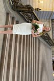 This was an amazing dress for my courthouse wedding. While it is pretty tight, I was still able to wear spanx underneath. Thick fabrics so it was not see though at all, very comfortable and looked great. I got so many compliments! - Krista D.