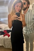 This jumpsuit is now my favorite article of clothing. It hugs my body perfect and is so comfortable!! I paired it with a black blazer when it was chilly outside and it was such a look. The pants are a little long but with heels, perfect length. - Carmen W.
