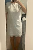 You get what is advertised with this dress. For a shift dress, I liked it but didn't love it. - Alexandra B.