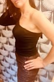 Very comfortable. Fits true to size.no support. Stretching material. Need to wear a bra. Can be dressed up or down. - Irina E.
