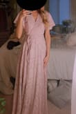 Fit so perfect & such good quality! Quality is identical to prom dress/formal dress thickness & material! So cute and elegant! Flutter sleeves are so cute! Love the color too! - Bella C.