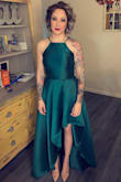This dress was gorgeous. It was super snug around my ribs. I'm typically a small but I struggled a little getting this to zip. It was a tight squeeze but it fit! Maybe I just have a wide rib cage area, but I don't think a medium would have fit me as nice. It may have been too big and I ordered this last minute so I didn't have time for alterations. Overall, I was satisfied with my purchase and I received many compliments on the dress! - Marissa M.