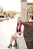 I originally ordered this dress in a size medium and it hugged too tight for me so I exchanged for a large and loved the fit! I wore this for my graduation pictures and I think it was a great addition to the black and red cap and gown. Lulus was amazing with the exchange and sent out the large right after I dropped off the medium at UPS. Very happy with this purchase! - Rebecca F.