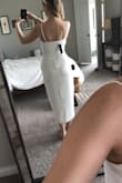 This dress is stunning. I was worried it was going to be sheer. However, the lining does a great job. I still would stick to nude underwear but still pretty impressive for a white dress. Planning to wear it to my rehearsal dinner. Love how it looks on. - Sarah H.