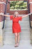 This dress is SO flattering! It fit so well, and I received a lot of compliments on it. I plan on ordering the white one for my bridal shower! - Mianna S.
