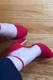 I'm in love with this sweet thing! Heel size is perfect. It doesn't bother you while walking. I would definitely recommend!!! - Eslem K.