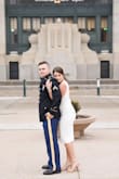 Wore this dress for my vintage military wedding and it was perfect! Loved the low back. - Clair G.