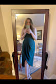 I love this dress I was nervous about stomach area. But it ended up looking fine. I loved the flow of the dress and nice material. Best dress for my friend's wedding - Marlen R.