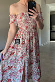 I ordered both a S and M. I'm usually in between sizes. For this dress, I could have easily worn either size. There was a little extra material in the top portion on the M for me so I'm going to stick with a small- if you have a wide back or bigger bust, the M might work better. I'm 5'8 and 145 lbs. (the dark pattern is the M, the light pattern is the S). - Jessica D.