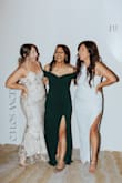 I got a ton of compliments on this dress! I typically order mediums but I ordered a small since it was off the shoulder. It fit really well!; it showed off my curves in all the right places. - Stephanie T.