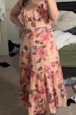I absolutely love this dress. Very comfortable and it gives me so much confidence. However, the dress I received does not have the slit pictured. I felt content enough with it to forgo the return but do think I would like it even more with the slit, especially since I am short. Material is beautiful - Nina M.
