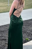 I loved this dress! Wore it to a school formal. My body type is a little uneven in that my boobs are way smaller than my butt, so I ordered it for waist/hip size and it fit perfectly. There was definitely extra room up top but I don't think anyone but me could really tell because it lays really well!! Also, lengthwise it was really good. I wore 3-4 inch heels and it looked great but I also didn't wear my shoes most of the night and there was maybe 1 inch on the ground, not bad at all.
NOTE! It is super silky and shiny (amazing fabric) which was great but did make it a little tricky to photograph. The lighting can catch the lower belly area in an unflattering way but pose a little and you'll be fine :) - Clarice D.