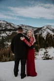 I got this for my engagement pictures! The dress pictured is a large. The site told me to order a large. I got the large and it was to big so I sent it back and exchanged for a medium! They sent my exchange (medium) the next day before they even received the original (large)!! The medium fits perfect and I love it! Such great customer service and the quality of the dress is great! And it's long enough for me which is rare! So happy! - Michelle J.