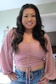 Really cute! The sleeves are really elegant, and the fabric is really nice. The body part does fit pretty tight unless you are really lean. I felt trendy and cute in it! - Canhnha L.