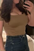 The material is lovely. It fits well and smoothes everything out. The back cutout is cute. Got lots of compliments. :) - Leah S.