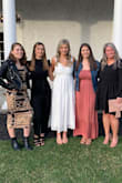 Runs a little large, I'm usually in between a small and medium but I ordered a small & it was perfect. I wore it for my rehearsal dinner & received so many compliments! Very soft & comfy. - Shelley M.