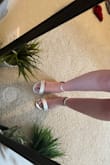 Love them! Super comfy with the padding. The ankle straps fit great. I have similar heels from target and had them poke a new hole because the strap was too loose. Also, love the satin. :-) - Destiny F.