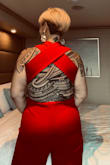 I wore this on ship formal night. Elegant bold and beautiful. - Fai G.
