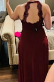 This dress was such a Surprise! I was nervous to get a dress online and this one exceed all of my expectations. I wear a size 12 in jeans and a med/large in shirts. Ordered an XL and it was too big tried the large and it fit like a glove! - Jennifer M.