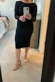 It lacked the wow factor. The back is great but the front feels very casual and the side zipper sticks out and looks awkward. I had to return it. - Heather Z.
