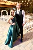 This dress makes you feel like royalty, everyone complimented me on it. I got it on the emerald color, and just accessorized with black pumps, but it was just the perfect wedding guest dress. Loved the material, the shape and the color. - Elianet O.