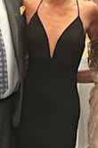 I typically do a Small in lulus gowns. This one has material that is stretchy and contours your body. It is not thin material though which is great. Its very forgiving. Extremely comfortable. - Cecilia G.